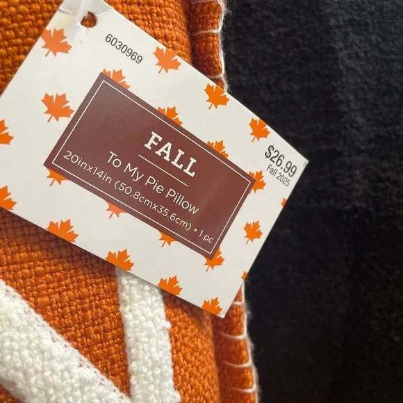 NWT Set of 2 Hobby Lobby Orange and White Accent Pillows - Picture 5 of 7